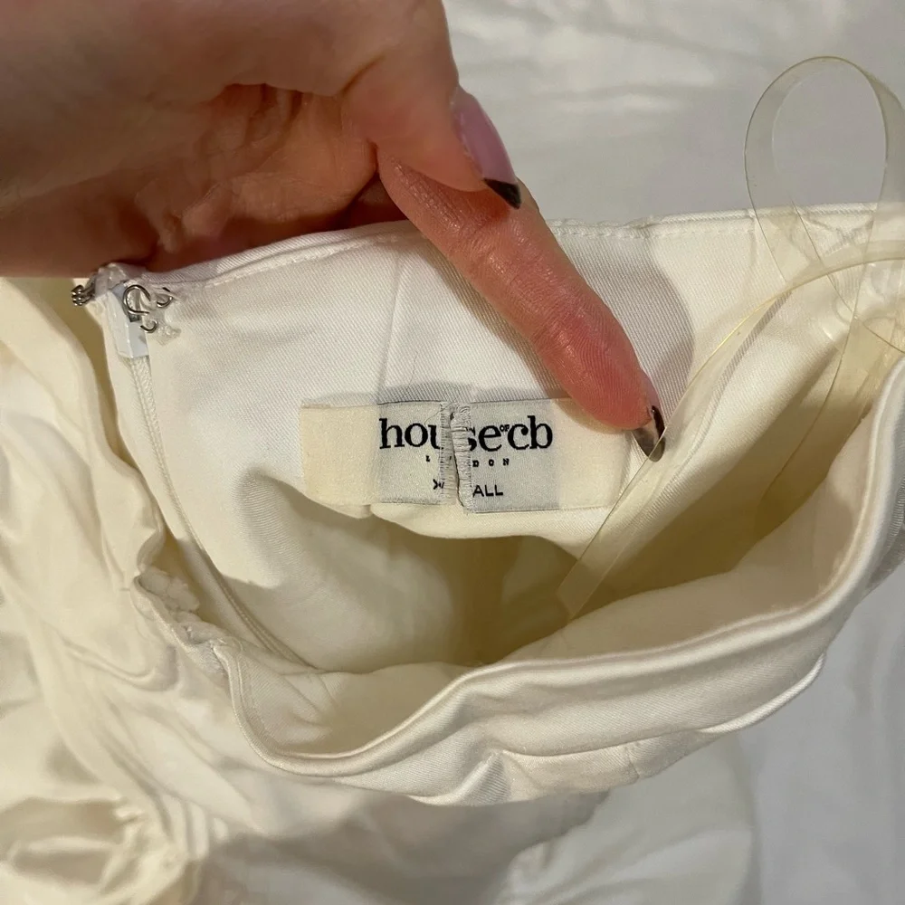 House of CB White Strapless Dress - Picture 5 of 5